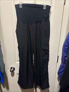 Old Navy Black Wide-Leg Maternity Utility Pants